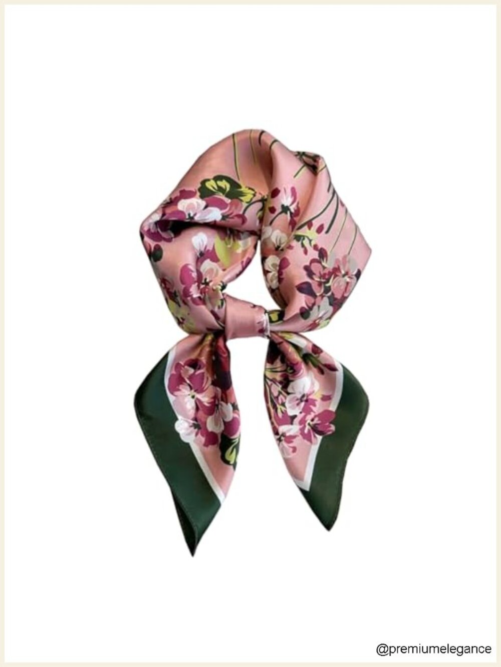 100% Mulberry Silk Square Scarf 25.6" Women Hair Neck Scarf